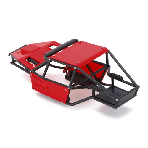 INJORA Rock Tarantula Nylon Buggy Body Chassis Kit for 1/18 TRX4M (Red)