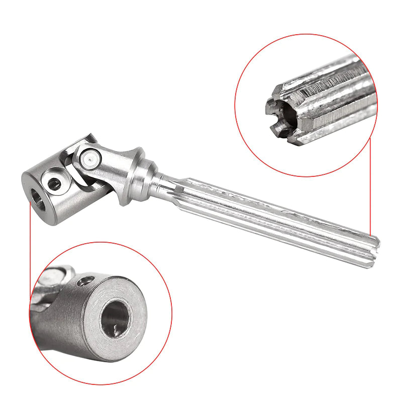 INJORA Steel Front Rear Center Drive Shafts For Axial SCX24 Chevrolet Jeep Wrangler Bronco - Iron City RC Hobbies