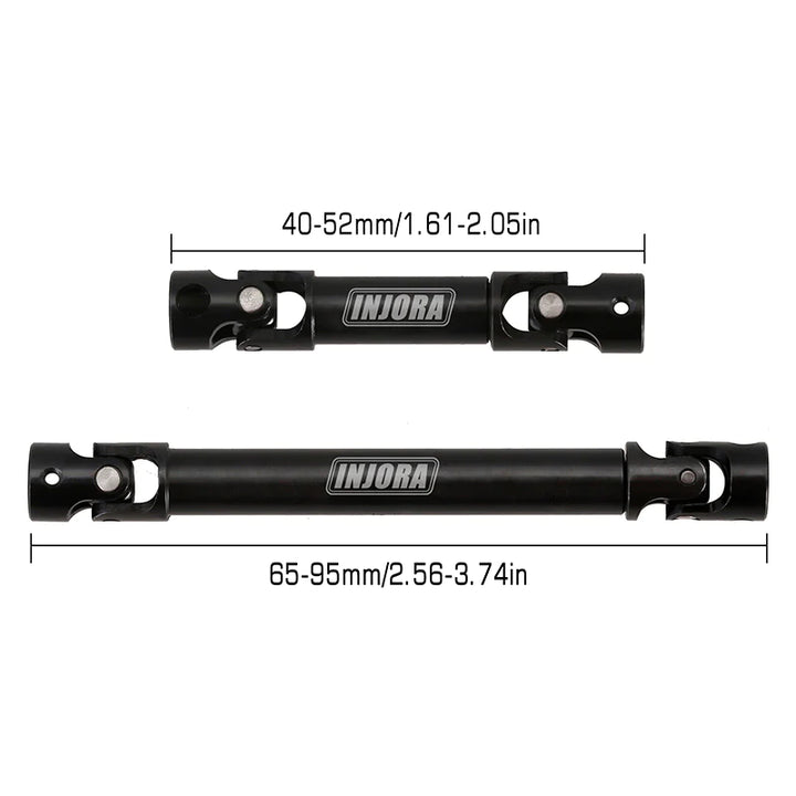 INJORA Steel Front Rear Center Drive Shafts For Axial SCX24 Gladiator Power Wagon - Iron City RC Hobbies