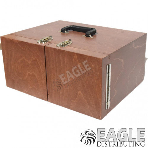 Eagle Drag Top Wooden Slot Car Box (Clear)