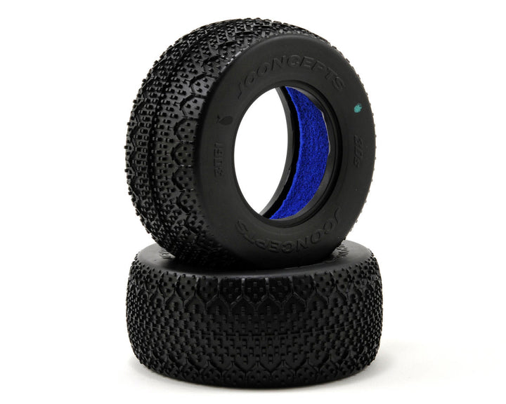 JConcepts 3D's Short Course Tires (2) (Green) - Iron City RC Hobbies