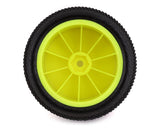 JConcepts Fuzz Bite LP 2.2" Mounted Rear Buggy Carpet Tires (Yellow) (2) (Pink) w/12mm Hex