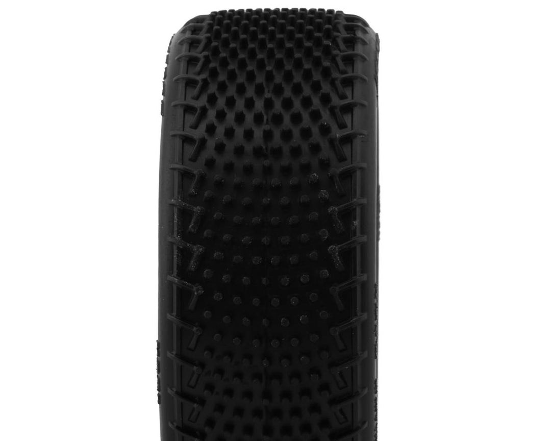 JConcepts Fuzz Bite LP Wide 2.2" Pre-Mounted 2WD Front Buggy Carpet Tires (Pink) (2) w/12mm Hex - Iron City RC Hobbies