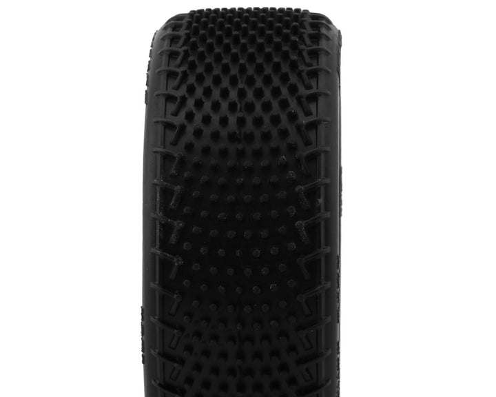 JConcepts Fuzz Bite LP Wide 2.2" Pre-Mounted 2WD Front Buggy Carpet Tires (Pink) (2) w/12mm Hex - Iron City RC Hobbies