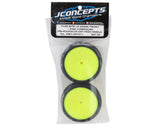 JConcepts Fuzz Bite LP Wide 2.2" Pre-Mounted 2WD Front Buggy Carpet Tires (Pink) (2) w/12mm Hex