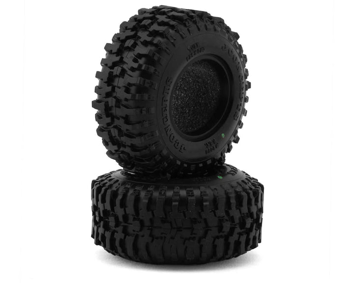 Jconcepts 1/18 Tusk 1.0" TRX-4M Crawler Tires and Inserts, Green Compound (2) - Iron City RC Hobbies