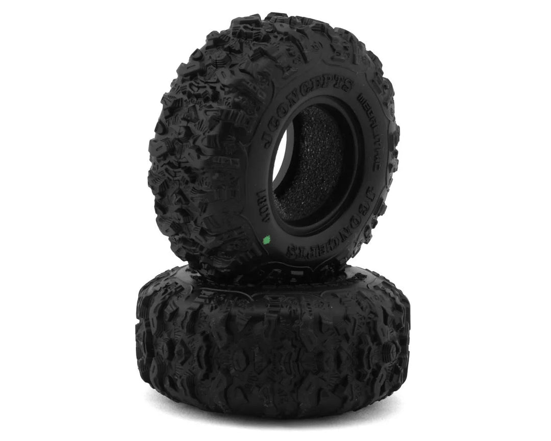 JConcepts Megalithic 1.0" Micro Crawler Tires (2) (57mm OD) (Green) - Iron City RC Hobbies
