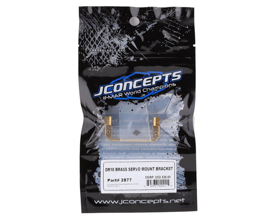 JConcepts DR10 Brass Servo Mount Bracket - Iron City RC Hobbies