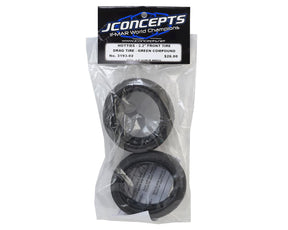 JConcepts Hotties Street Eliminator 2.2" Drag Racing Front Tire (2) (Green) - Iron City RC Hobbies