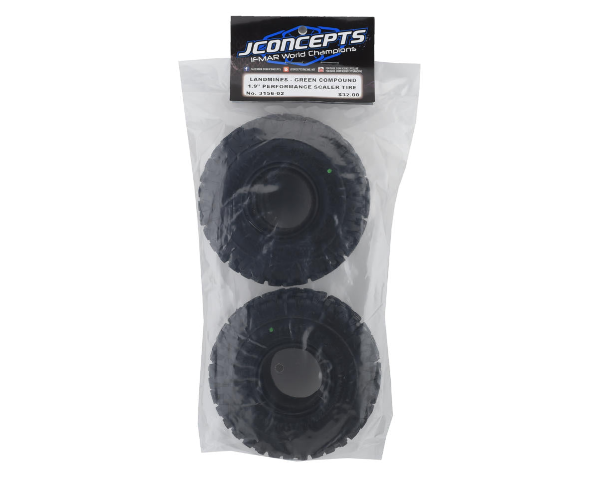JConcepts Landmines 1.9" All Terrain Crawler Tires (2) (Green)