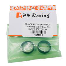 PN Racing Mini-Z KS-M Compound Low Profile Slick 8.5mm Tire SUPER SOFT (KSM530) - Iron City RC Hobbies