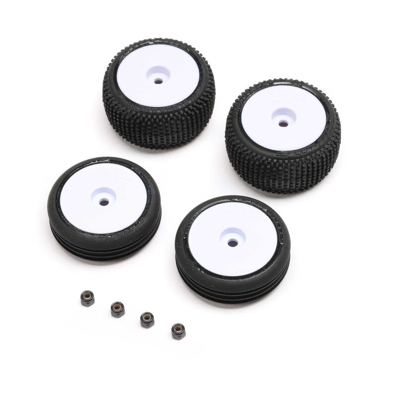 Losi Tires & Wheels Mounted, Micro-B - Iron City RC Hobbies