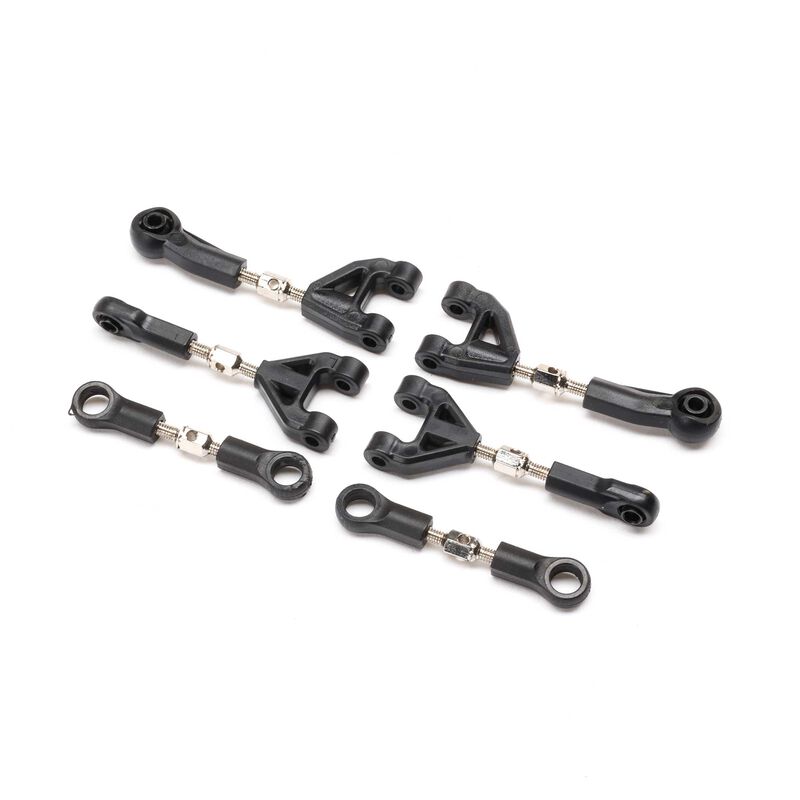 Losi Adjustable Camber & Steering Link Set: NASCAR - Iron City RC Hobbies