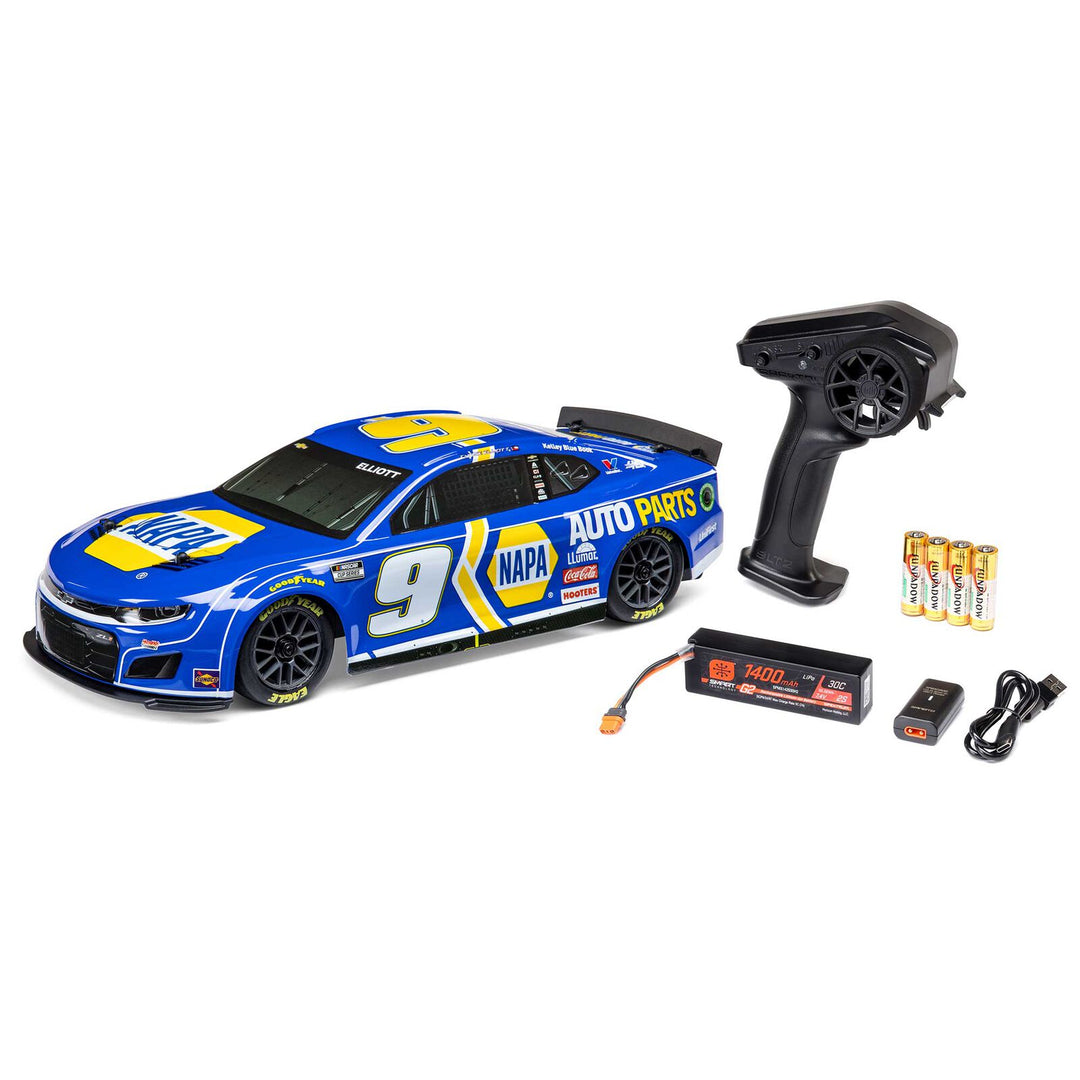 1/12 Losi NASCAR AWD RC Racecar, Chase Elliott No. 9 NAPA 2024 Chevrolet ZL1 Camaro - Iron City RC Hobbies