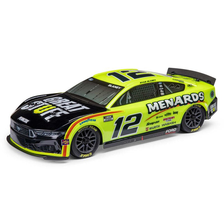 1/12 Losi NASCAR AWD RC Racecar, Ryan Blaney No. 12 Menards 2024 Ford Mustang - Iron City RC Hobbies