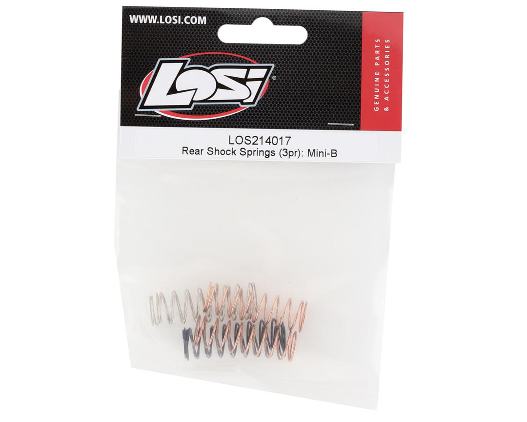 Losi Mini-B/Mini-T 2.0 Rear Shock Springs (3) - Iron City RC Hobbies