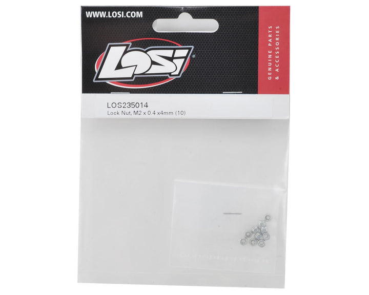 Losi 2x0.4x4mm Lock Nut (10)