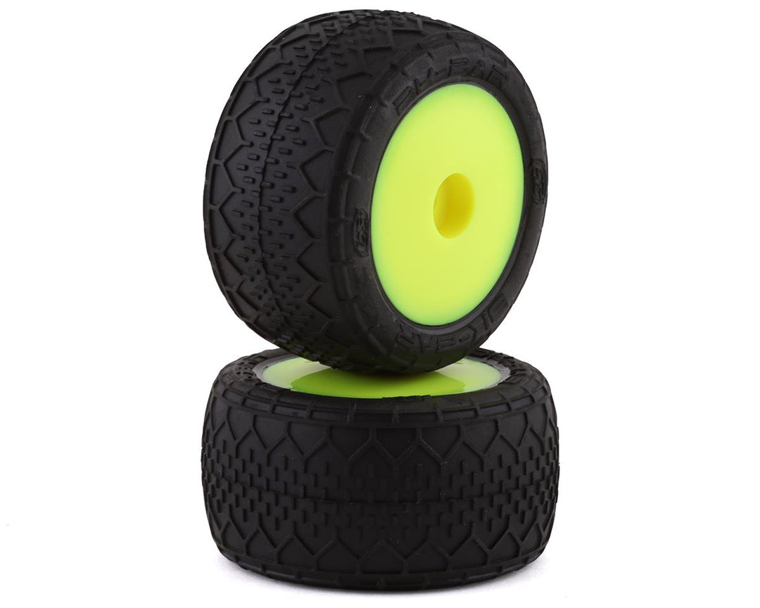 Losi Mini-T 2.0 BK Bar Pre-Mounted Tires (Yellow) (2) - Iron City RC Hobbies