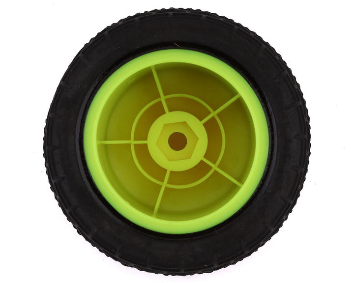 Losi Mini-T 2.0 BK Bar Pre-Mounted Tires (Yellow) (2) - Iron City RC Hobbies