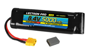 Lectron Pro NiMH 8.4V (7-cell) 5000mAh Flat Pack with XT60 Connector / Most Common - Iron City RC Hobbies