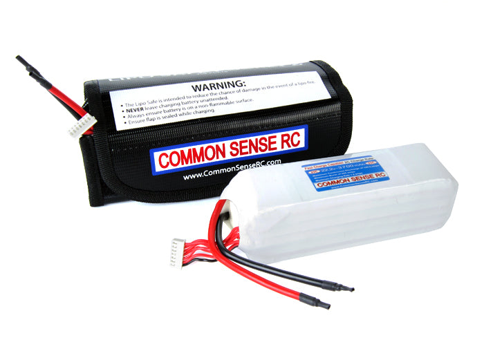 Common Sense Lipo Safe Pocket 6 Charging & Storage Bag - Ideal for use with 6S Lipo - Iron City RC Hobbies