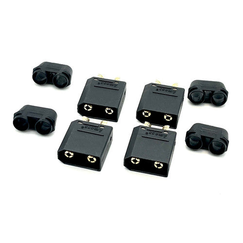 MACLAN XT90 CONNECTORS (BLACK/ 4 MALE) (ESC SIDE)