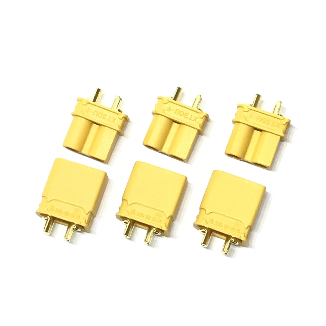Maclan XT30U Connector ( 3 Female + 3 Male) - Iron City RC Hobbies
