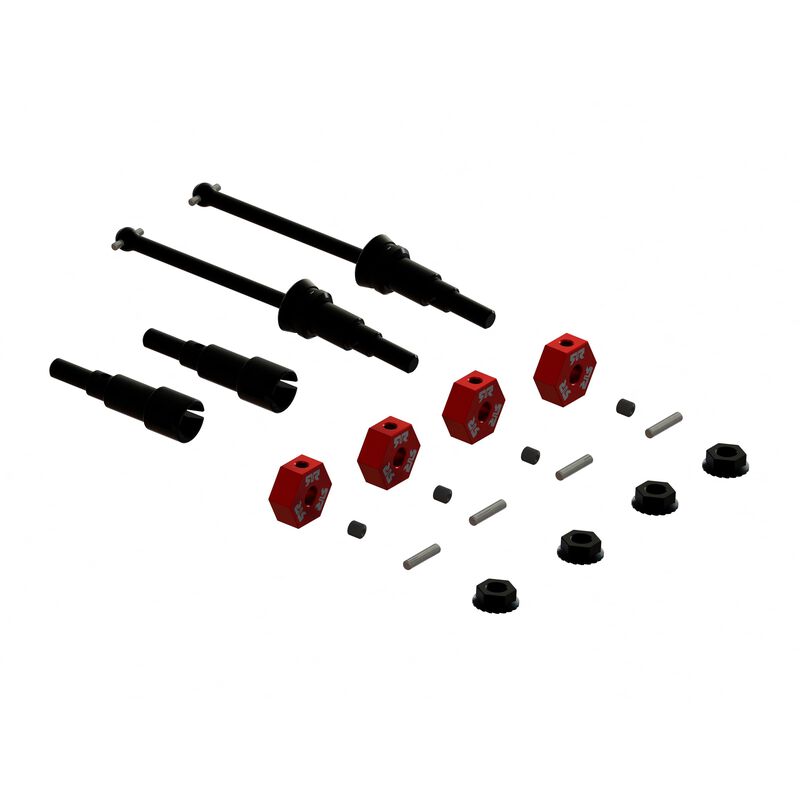 METAL AXLE & WHEEL HEX SET B (4): GROM - Iron City RC Hobbies