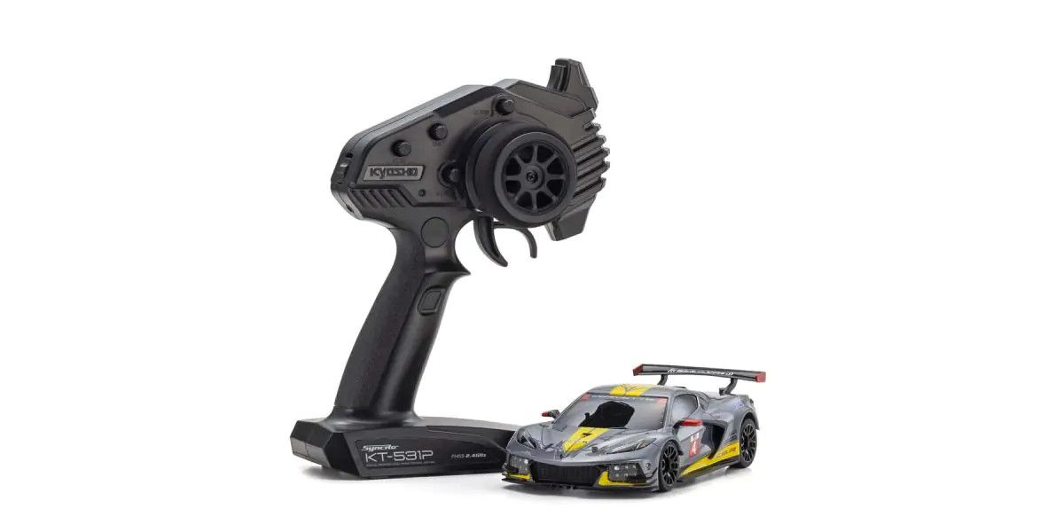 Kyosho MINI-Z RWD Corvette C8.R Gunmetal * Iron City RC Hobbies