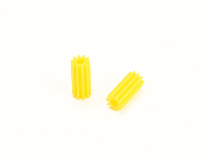 PN Racing PNWC Machine Cut Delrin 64P 10T Long Pinion (2pcs) (Yellow)