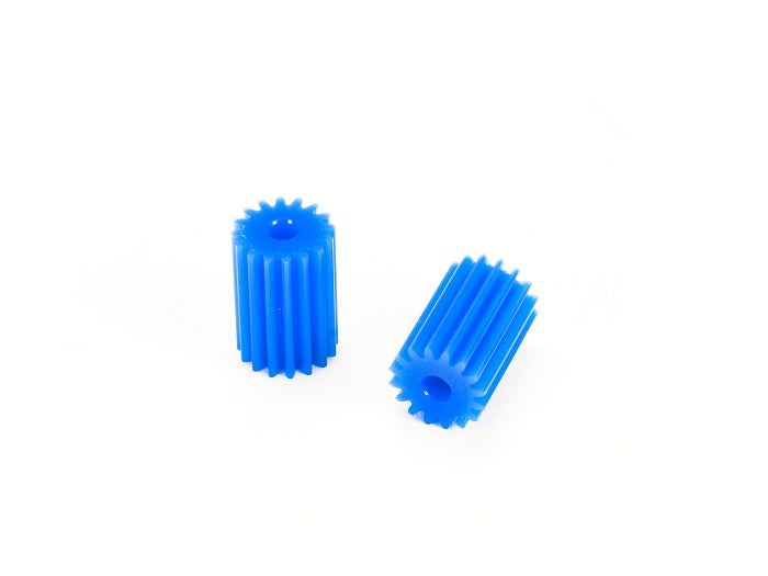 PN Racing PNWC Machine Cut Delrin 64P 16T Long Pinion (2pcs) (Blue) - Iron City RC Hobbies