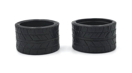 Marka V1 Mini-Z RCP Rubber Rear Tire Radial 20° - Hard - 14mm (2Pcs) Marka