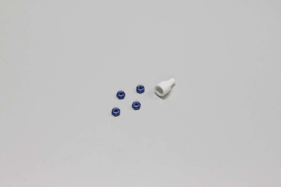 Kyosho Color Nylon Nut Blue - Iron City RC Hobbies