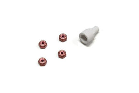 Kyosho Color Nylon Nut Red - Iron City RC Hobbies