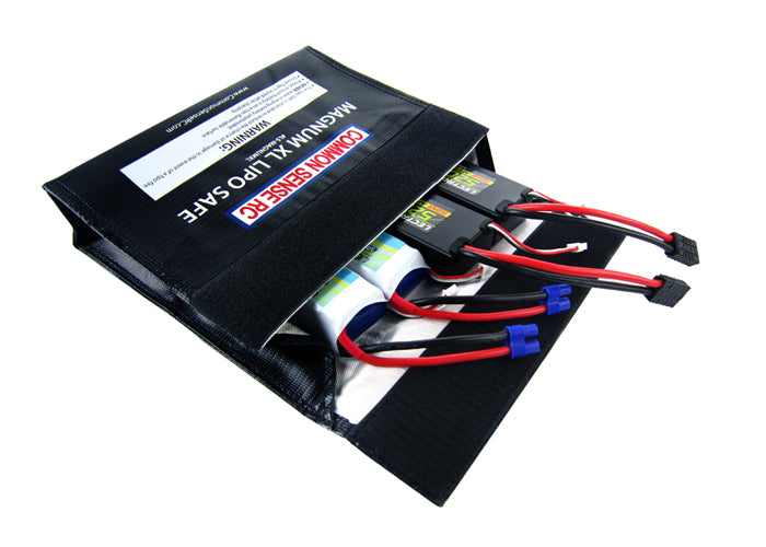 Common Sense Magnum XL Lipo Safe Charging / Storage Bag - Iron City RC Hobbies