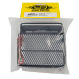 Metal Mesh Wire Luggage Tray (10cm X 9cm X 2.8cm) w/ White Led Bar