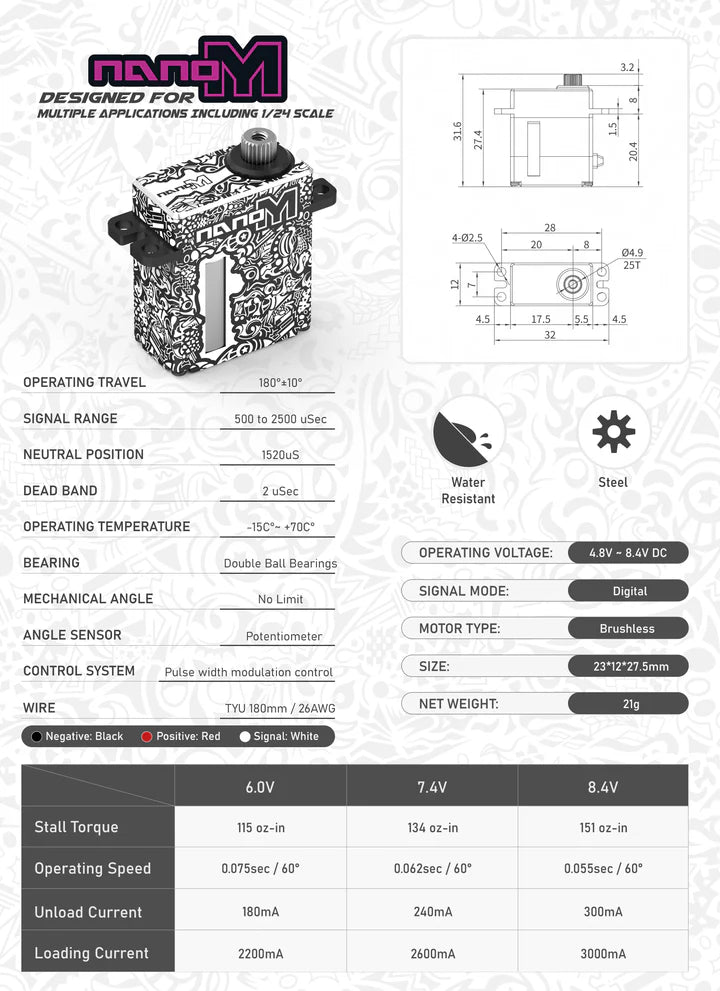 Shift RC Nano M Micro Servo