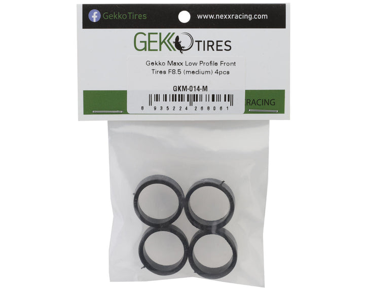 NEXX Racing Gekko Maxx Low Profile Front F8.5 Tires (4) (Medium) - Iron City RC Hobbies