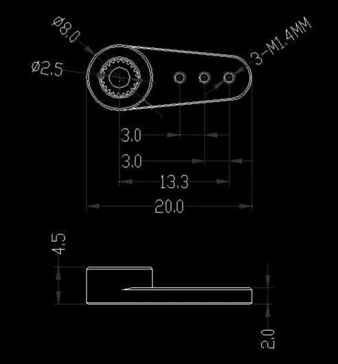 NSDRC 1/24 Scale M1.4 & M3 Threaded Micro Horns - Iron City RC Hobbies