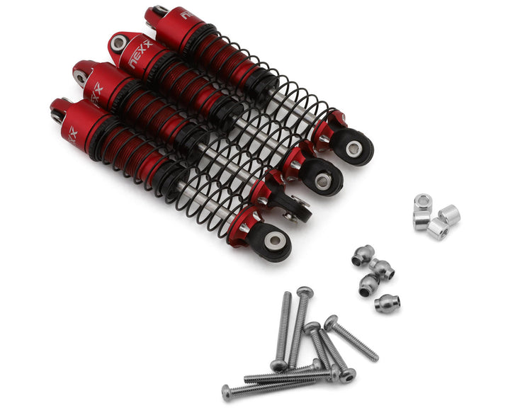 NEXX Racing Redcat Ascent18 Long Travel Aluminum Oil Shocks (4) (59mm) - Iron City RC Hobbies