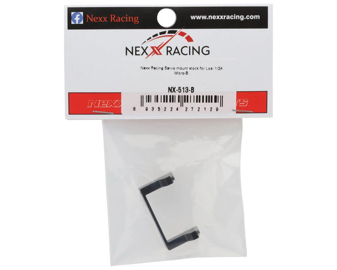 NEXX Racing Losi Micro-B Aluminum Servo Mount (Black)