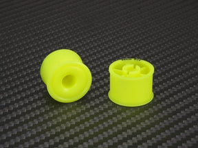 PN Racing Mini-Z 2WD Machine Delrin Cut Yellow Formula 14x20mm Flanged Wheel R14 - Iron City RC Hobbies