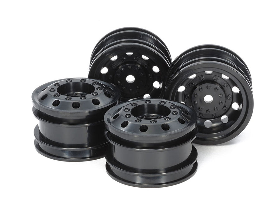 Tamiya - On-Road Racing Track Wheel (Black FR x2) - Iron City RC Hobbies
