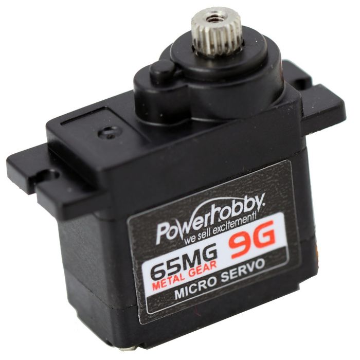 Powerhobby 65MG Metal Gear Digital 9G Micro Servo 11sec/30oz @ 6.0v - Iron City RC Hobbies