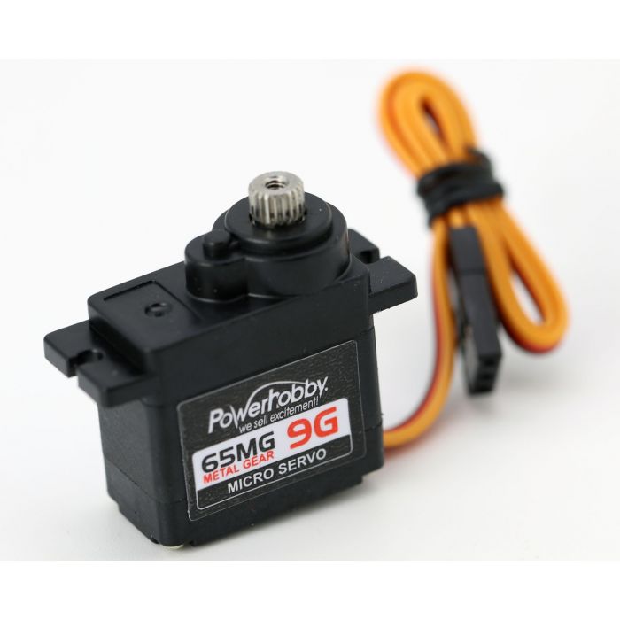 Powerhobby 65MG Metal Gear Digital 9G Micro Servo 11sec/30oz @ 6.0v - Iron City RC Hobbies