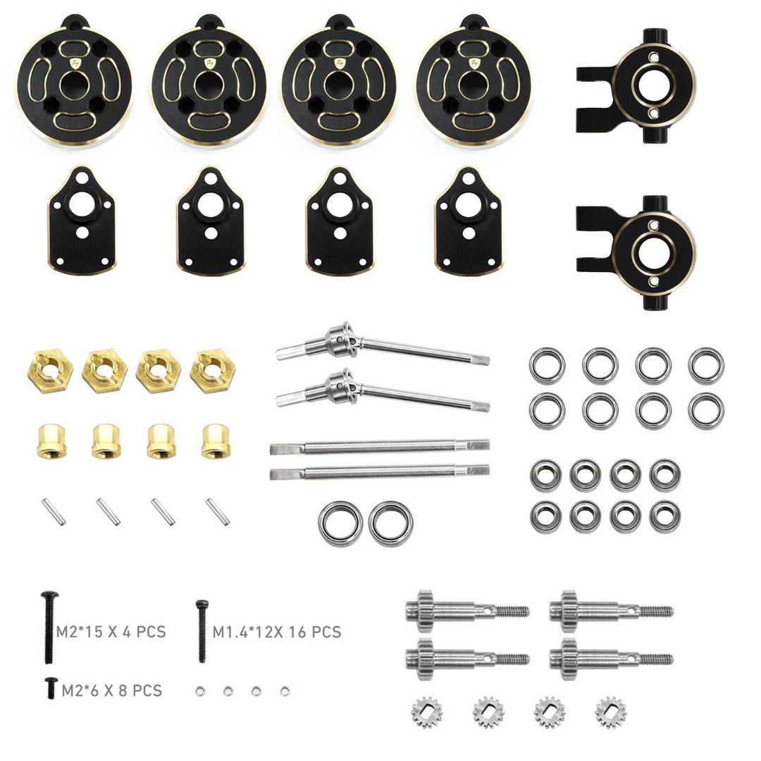 Power Hobby Brass Front / Rear Portals, for Traxxas TRX-4M - Iron City RC Hobbies