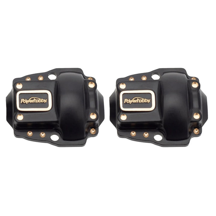 Power Hobby Brass Front + Rear Diff Covers for 1/18 Redcat Ascent-18 - Iron City RC Hobbies