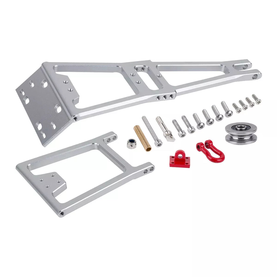 Powerhobby 1/10 1/0 Crawler Servo Winch Double Stent Rescue Tow Truck Crane Arm Wrecker kit Silver