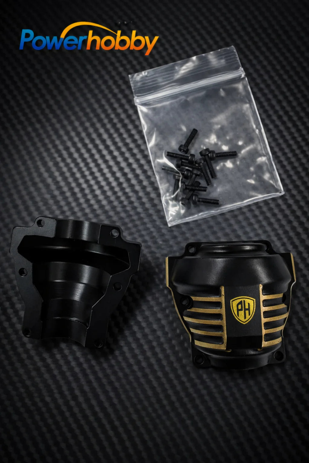 Powerhobby 1/10 Redcat Ascent Brass Differential Covers (2)