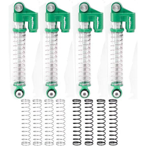 PowerHobby Aluminum Threaded Long Travel Shocks, Green, for SCX24 C10 / Jeep Micro Crawler - Iron City RC Hobbies